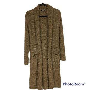 Fashion Nova light brown sweater coat